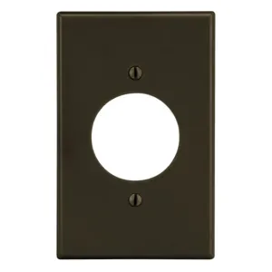 HUBBELL WIRING DEVICE-KELLEMS P720 Single Receptacle Wall Plate, 1 Gangs, Light Almond, Plastic | CJ3JHQ 55KT29