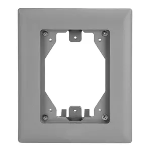 HUBBELL WIRING DEVICE-KELLEMS PFBRFGY1 Floor Box Carpet Flange Rectangular | AB9PYP 2EMN4