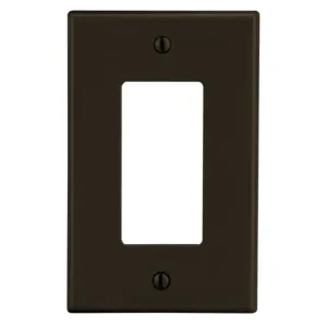 HUBBELL WIRING DEVICE-KELLEMS P26 Rocker Wall Plate, 1 Gangs, Standard, Light Almond, Plastic | CJ3ERH 55KR96