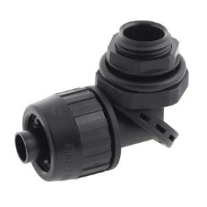 HUBBELL WIRING DEVICE-KELLEMS PS0509NBK Insulated Connector 1/2 Inch Nylon 90 Deg | AE8FYW 6D109