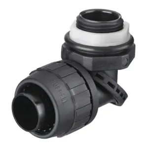 HUBBELL WIRING DEVICE-KELLEMS PS0759NBK Insulated Connector 3/4 Inch Nylon 90 Deg | AE8FYX 6D110