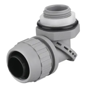 HUBBELL WIRING DEVICE-KELLEMS PS0759NGY Insulated Connector 3/4 Inch Nylon 90 Deg | AE8FYP 6D098