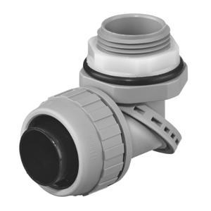 HUBBELL WIRING DEVICE-KELLEMS PS1009NGY Insulated Connector 1 Inch Nylon 90 Deg | AE8FYQ 6D099