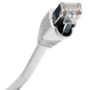 HUBBELL WIRING DEVICE-KELLEMS PS5E05W Patch Cord, Cat5E, Ps5E, Shielded, White, 5 Ft Length | BD3NTZ