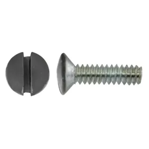 HUBBELL WIRING DEVICE-KELLEMS RA12BKPK100 Wallplate Replacement Screws, 1/2 Inch Length, Black, Pack Of 100 | BD3MYX