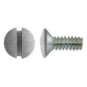 HUBBELL WIRING DEVICE-KELLEMS RA38SSPK100 Replacement Wallplate Screws, 3/8 Inch, Stainless Steel, Pack Of 100 | BD2XMT