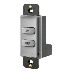 HUBBELL WIRING DEVICE-KELLEMS RCSNFGY Load Logic Room Controller Switch, On-Off, Gray | BD3UQR