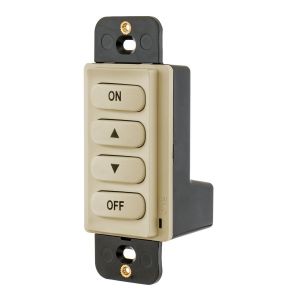 HUBBELL WIRING DEVICE-KELLEMS RCSNRLFI Load Logic Room Controller Switch, Off-Up-Down-On, Elfenbein | BD4KLT