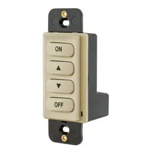 HUBBELL WIRING DEVICE-KELLEMS RCSNRLFI Load Logic Room Controller Switch, Off-Up-Down-On, Ivory | BD4KLT