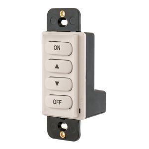 HUBBELL WIRING DEVICE-KELLEMS RCSNRLFLA Load Logic Room Controller Switch, Off-Up-Down-On, Light Almond | BD4DKA
