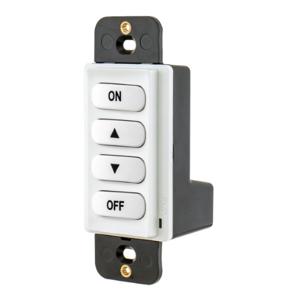 HUBBELL WIRING DEVICE-KELLEMS RCSNRLFW Load Logic Room Controller Switch, Off-Up-Down-On, White | BD4FZW
