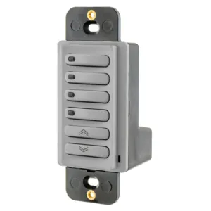 HUBBELL WIRING DEVICE-KELLEMS RCSSCGY Load Logic Room Controller Switch, Scene, Gray | BD3ZER