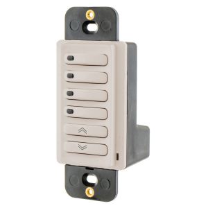HUBBELL WIRING DEVICE-KELLEMS RCSSCLA Load Logic Room Controller Switch, Scene, Light Almond | BD4NNP