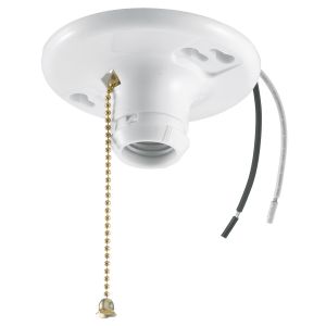HUBBELL WIRING DEVICE-KELLEMS RL8516 Lampenfassung, Zugkette, 600 W, Kunststoff | CE6YCT