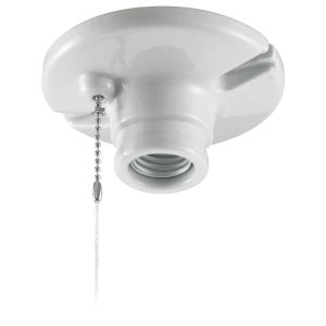 HUBBELL WIRING DEVICE-KELLEMS RL8812 Lampenfassung, Zugkette, 600 W, Kunststoff | CE6YCW
