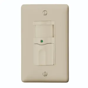 HUBBELL WIRING DEVICE-KELLEMS RMS100I VACancy Sensor Switch, 500W, 125VAC, Ivory | CE6RUW