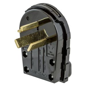 HUBBELL WIRING DEVICE-KELLEMS RR335P Male Plug, 30A, 125/250V, 3-Pole, 3-Wire Non-Grounding, Polarized | CE6RQF