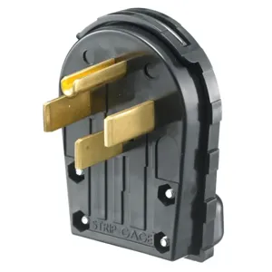 HUBBELL WIRING DEVICE-KELLEMS RR435P Male Plug, 30A, 125/250V, 3-Pole, 3-Wire Non-Grounding, Polarized | BD6CMH