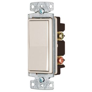 HUBBELL WIRING DEVICE-KELLEMS RSD215LA Wippe, zweipolig, 15 A, 120/277 VAC, helle Mandel | BC7RRW