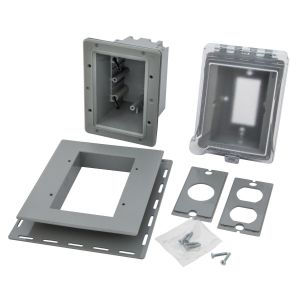 HUBBELL WIRING DEVICE-KELLEMS RW5420CG Recessed Cover, Weatherproof, Non-Metallic, Extra Duty | CE6RXE