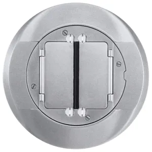 HUBBELL WIRING DEVICE-KELLEMS S1CFCAL Carpet Flange Cover SystemOne Aluminium | AB9MMU 2DZL4