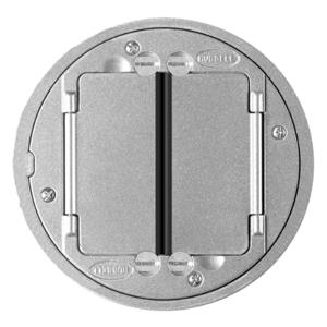 HUBBELL WIRING DEVICE-KELLEMS S1TFCAL Tile Flange Cover SystemOne Aluminium | AB9MNL 2DZP2