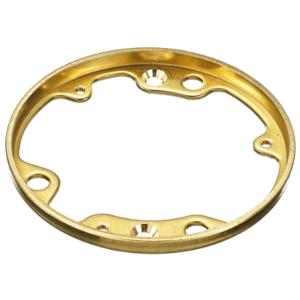 HUBBELL WIRING DEVICE-KELLEMS S5016 Round Brass Cover Flange | AH2BNV 24JP76