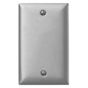 HUBBELL WIRING DEVICE-KELLEMS SA13A Wandplatte, 1-fach, leer, Standardgröße, Aluminium | BC9NVX