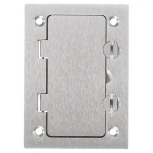 HUBBELL WIRING DEVICE-KELLEMS SA3826 Floor Box Cover Rectangular Style Line | AB9HMR 2DDX4