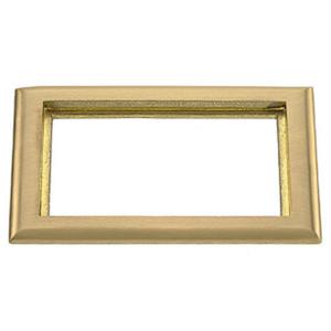 HUBBELL WIRING DEVICE-KELLEMS SB3084 Carpet Flange Rectangular 2 Gang Brass | AB9PZE 2EMR9