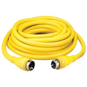 HUBBELL WIRING DEVICE-KELLEMS SCC06 Temporary Power Cord, Length 6 Feet, 60 A, 120 - 208 V, Yellow | CE6UHN
