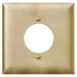 HUBBELL WIRING DEVICE-KELLEMS SCH702 Wallplate, 2-Gang, 2.15 Inch Opening, Standard Size, Chrome Plated Steel | BC9FZR