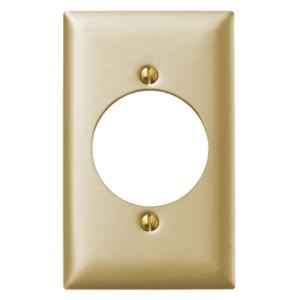 HUBBELL WIRING DEVICE-KELLEMS SCH723 Wallplate, 1-Gang, 2.15 Inch Opening, Standard Size, Chrome Plated Steel | BC9RXJ