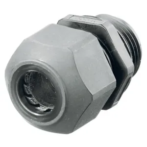 HUBBELL WIRING DEVICE-KELLEMS SEC100GA Cord Connector Low Profile Gray 1 In | AB9KNP 2DPE1