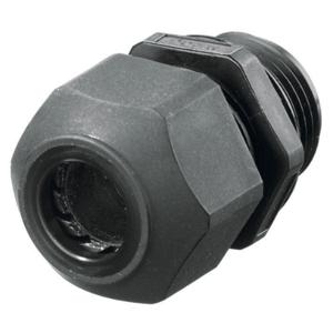 HUBBELL WIRING DEVICE-KELLEMS SEC50BA Cord Connector Low Profile Black 1/2 In | AB9KNT 2DPE4