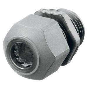 HUBBELL WIRING DEVICE-KELLEMS SEC50GA Cord Connector Low Profile Gray 1/2 In | AB9KNU 2DPE5