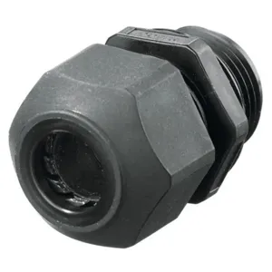 HUBBELL WIRING DEVICE-KELLEMS SEC75BA Cord Connector Low Profile Black 3/4 In | AB9KNV 2DPE6