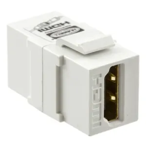 HUBBELL WIRING DEVICE-KELLEMS SFHC14W Hdmi, Keystone, Feed-Thru, 1.4A, A To A, White | BB4EVM