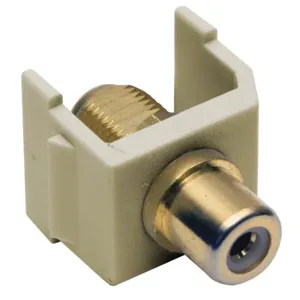 HUBBELL WIRING DEVICE-KELLEMS SFRFGEI Connector, Rca To F-Coupler, Electric Ivory | CE6NGD