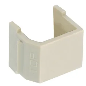 HUBBELL WIRING DEVICE-KELLEMS SFSBEI10 Blank Module, Electric Ivory, 10 Pk | CE6NGJ