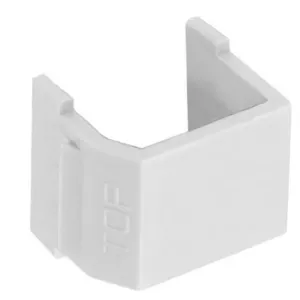 HUBBELL WIRING DEVICE-KELLEMS SFSBW10 Blank Module, White, 10 Pk | CE6NGM