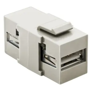 HUBBELL WIRING DEVICE-KELLEMS SFUSBAAOW Keystone Connector, Usb A To A, Office White | CE6NHB