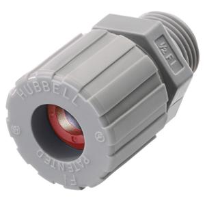 HUBBELL WIRING DEVICE-KELLEMS SHC1009CR Liquid Tight Connector 3/8 inch Red | AE3FNF 5D876