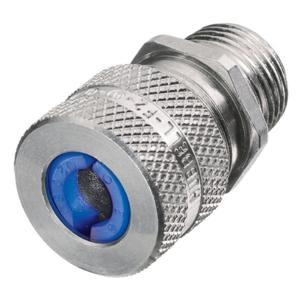 HUBBELL WIRING DEVICE-KELLEMS SHC1018 Liquid Tight Connector 1/2 inch Blue | AE3FKL 5D719