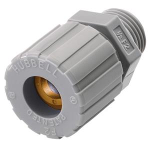 HUBBELL WIRING DEVICE-KELLEMS SHC1020CR Liquid Tight Connector 1/2in. Orange | AE3FNH 5D881