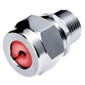 HUBBELL WIRING DEVICE-KELLEMS SHC1021ZP Liquid Tight Connector 1/2 inch Red | AE3FPG 5D922