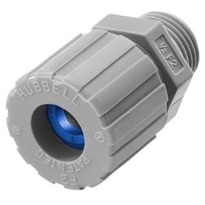 HUBBELL WIRING DEVICE-KELLEMS SHC1023CR Liquid Tight Connector 1/2 inch Blue | AE3FNL 5D884