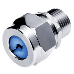 HUBBELL WIRING DEVICE-KELLEMS SHC1023ZP Liquid Tight Connector 1/2 inch Blue | AE3FPJ 5D924