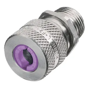 HUBBELL WIRING DEVICE-KELLEMS SHC1028 Liquid Tight Connector 1/2in. Orchid | AE3FKV 5D727