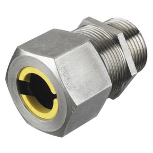 HUBBELL WIRING DEVICE-KELLEMS SHC1037SS Liquid Tight Connector 3/4in. Yellow | AE3FPB 5D907